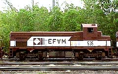 Locomotiva G12 EFVM #535 Cabe&ccedil;uda (Big Head)